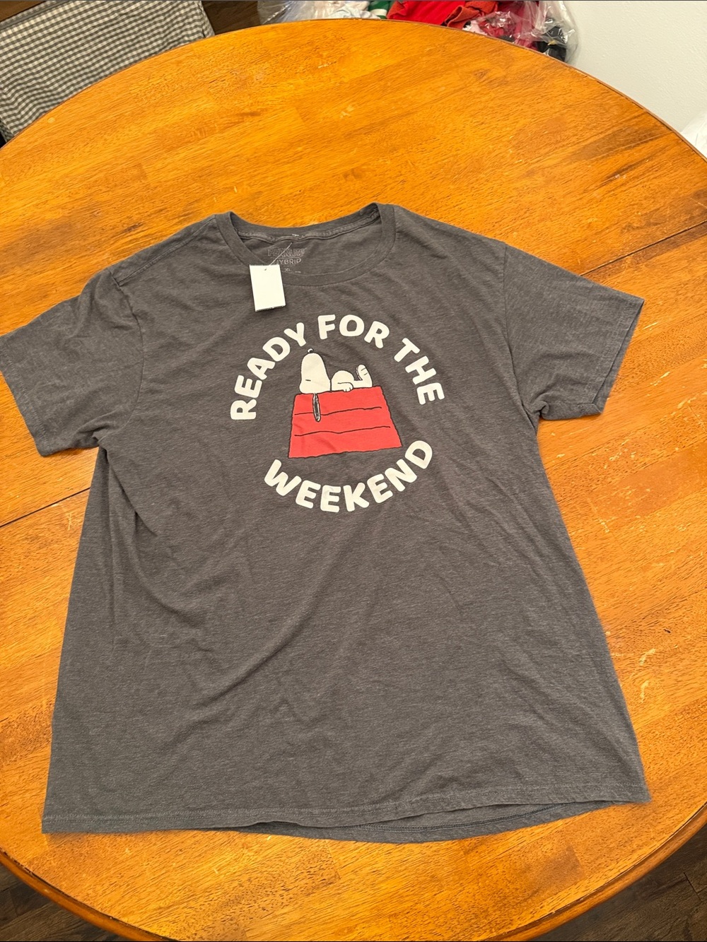 Peanuts Gray 'Ready for the Weekend' Graphic Tee xl